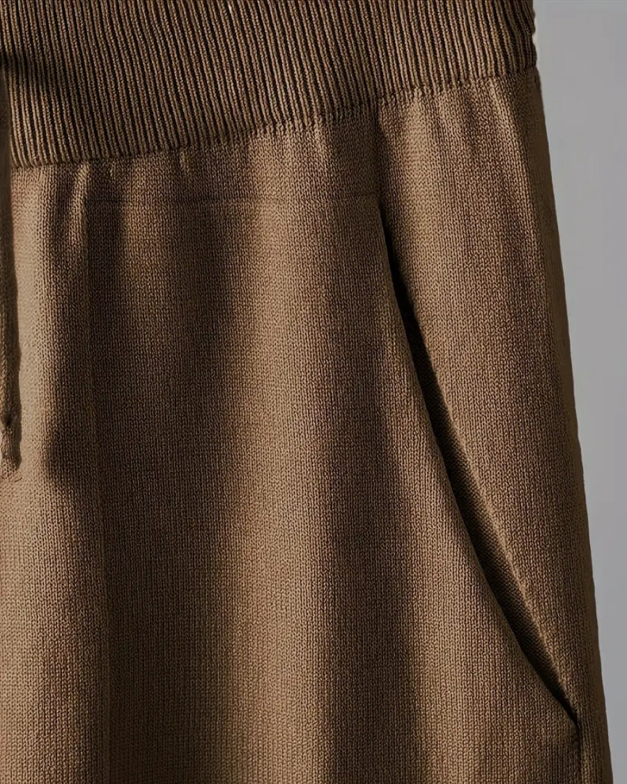 Sofia Cozy Knit Two-Piece Set with Long Sleeves