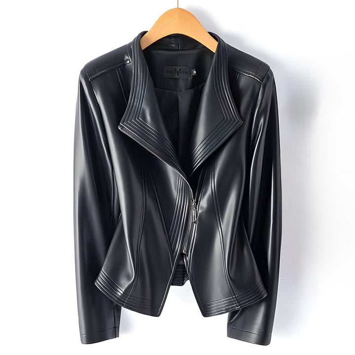 Clarisse Sheepskin Moto Jacket