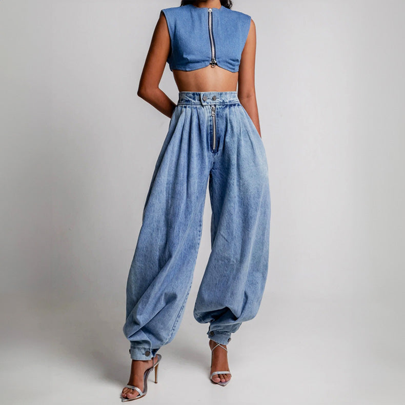 Gianna Oversized High-Waist Jeans