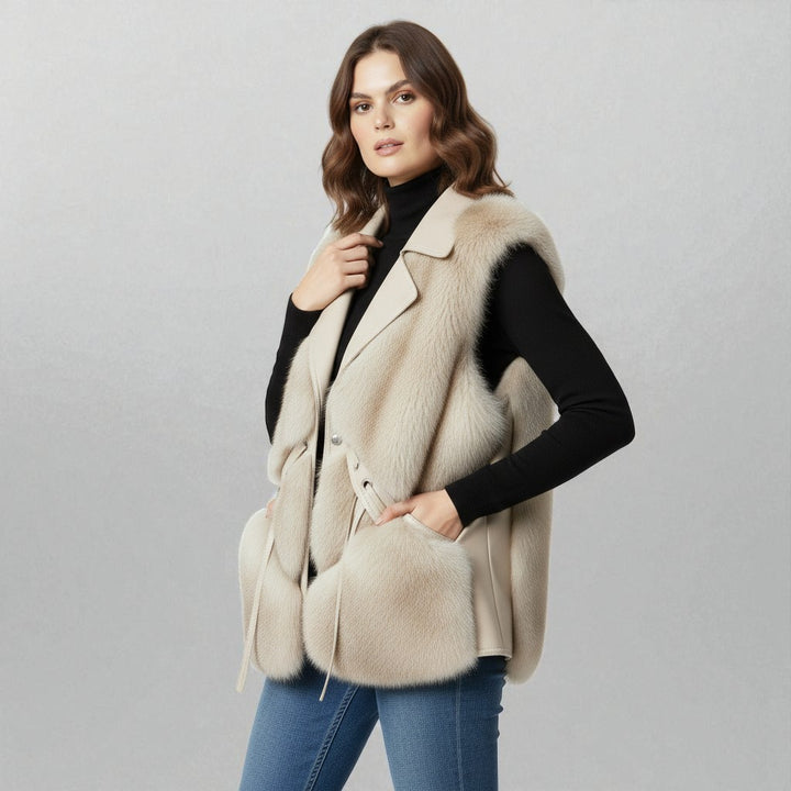 Clara Elegant Faux Fur Vest