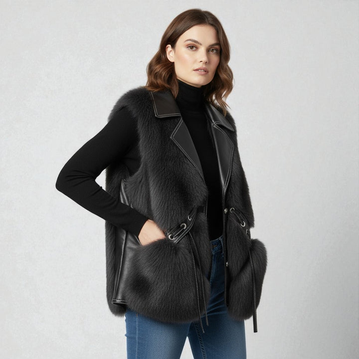 Clara Elegant Faux Fur Vest