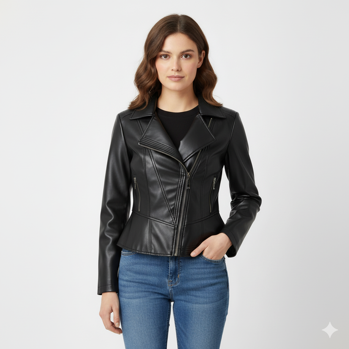 Clarisse Sheepskin Moto Jacket