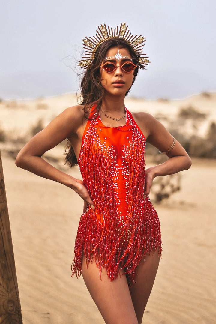 Aurora Luxury Rhinestone Bodysuit