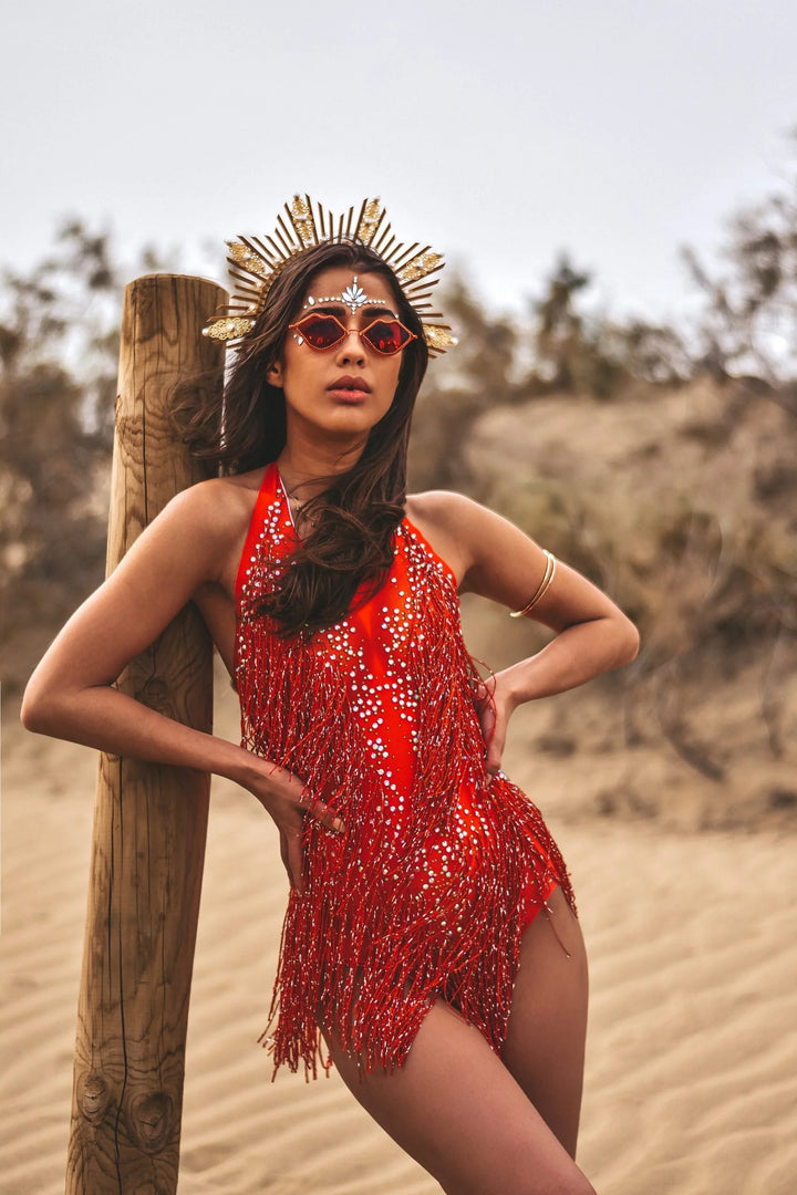 Aurora Luxury Rhinestone Bodysuit