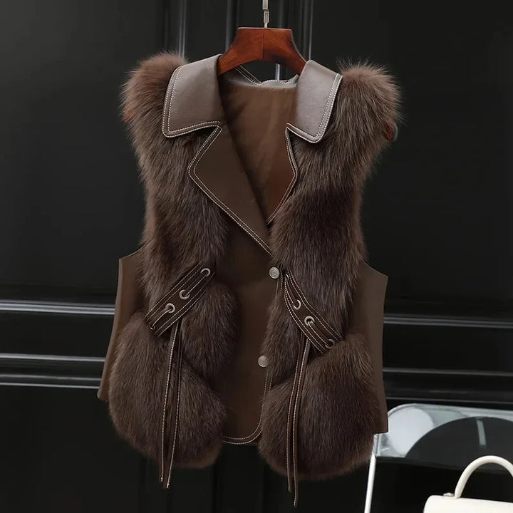 Clara Elegant Faux Fur Vest