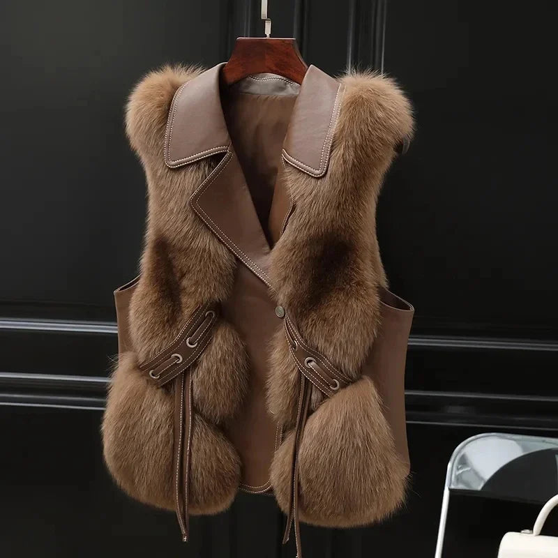Clara Elegant Faux Fur Vest